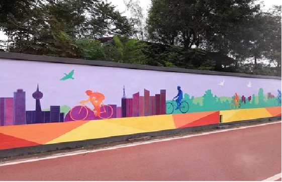 卢氏墙体彩绘-围墙