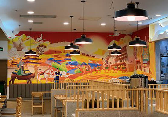 卢氏商业空间彩绘介绍。