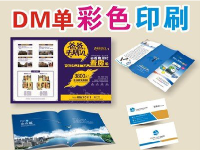 卢氏单页印刷，色彩搭配简单。