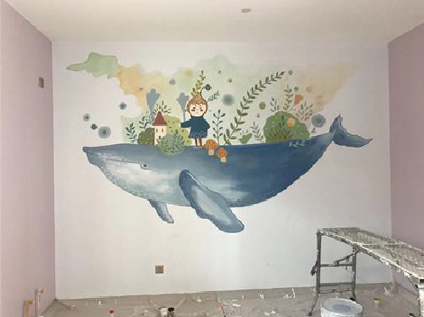 卢氏手绘墙的特点及优势。